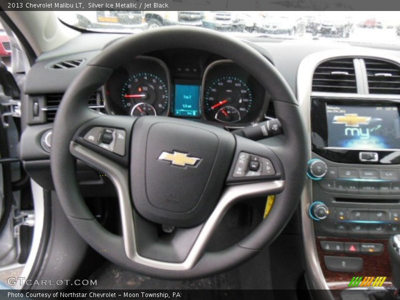 Silver Ice Metallic / Jet Black 2013 Chevrolet Malibu LT
