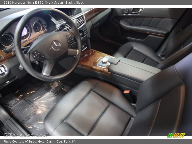 Black / Black 2010 Mercedes-Benz E 350 4Matic Sedan