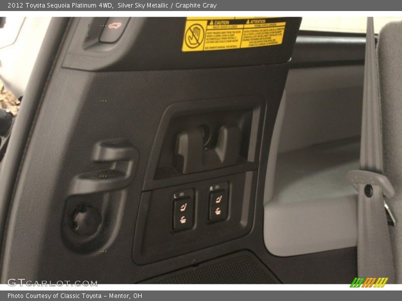 Silver Sky Metallic / Graphite Gray 2012 Toyota Sequoia Platinum 4WD