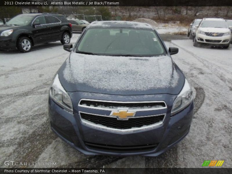 Atlantis Blue Metallic / Jet Black/Titanium 2013 Chevrolet Malibu LS