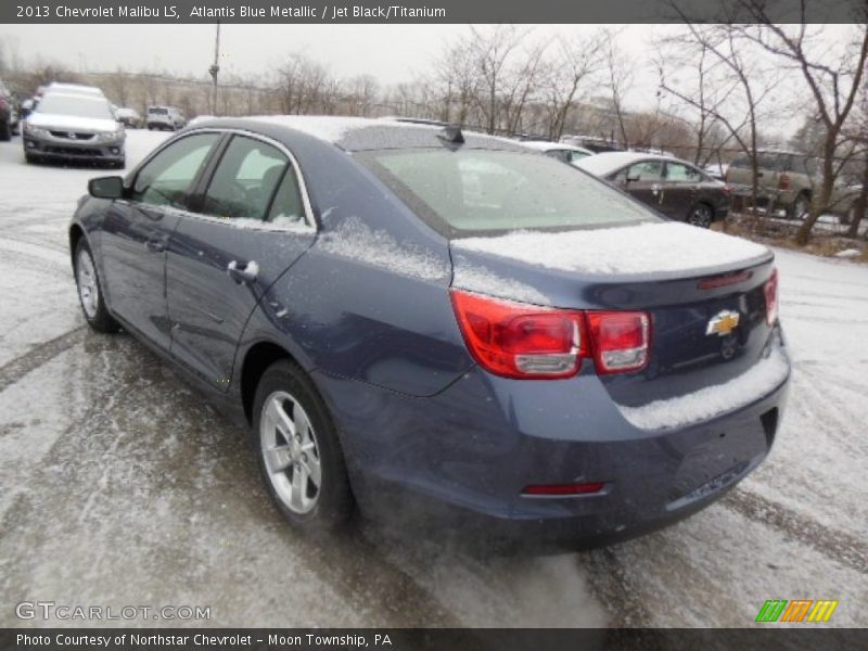 Atlantis Blue Metallic / Jet Black/Titanium 2013 Chevrolet Malibu LS