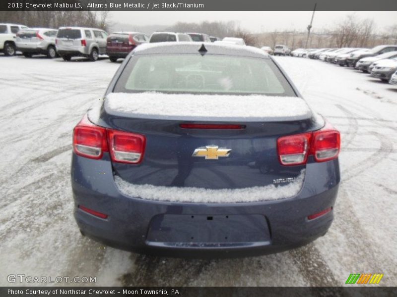 Atlantis Blue Metallic / Jet Black/Titanium 2013 Chevrolet Malibu LS