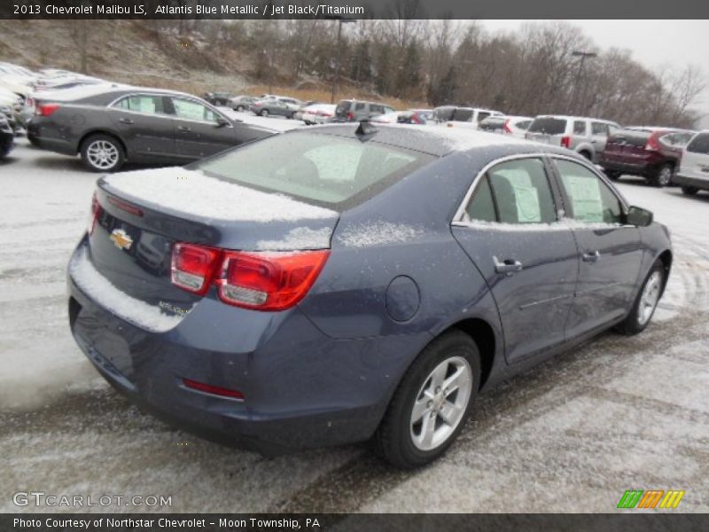 Atlantis Blue Metallic / Jet Black/Titanium 2013 Chevrolet Malibu LS