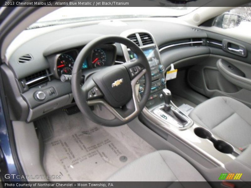 Atlantis Blue Metallic / Jet Black/Titanium 2013 Chevrolet Malibu LS