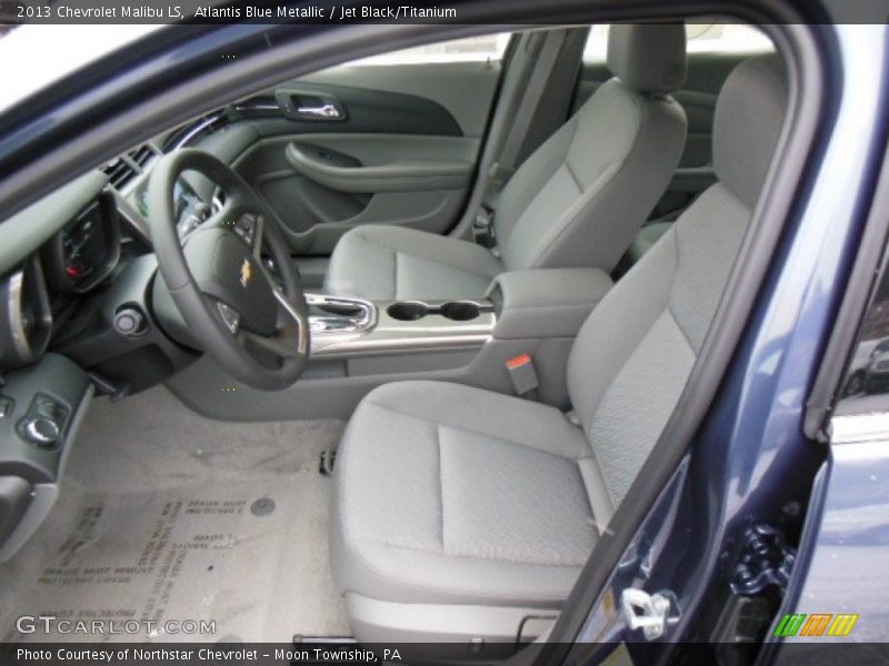 Atlantis Blue Metallic / Jet Black/Titanium 2013 Chevrolet Malibu LS