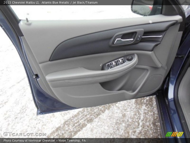 Atlantis Blue Metallic / Jet Black/Titanium 2013 Chevrolet Malibu LS