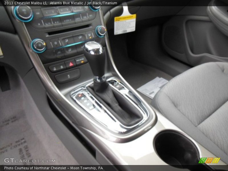 Atlantis Blue Metallic / Jet Black/Titanium 2013 Chevrolet Malibu LS