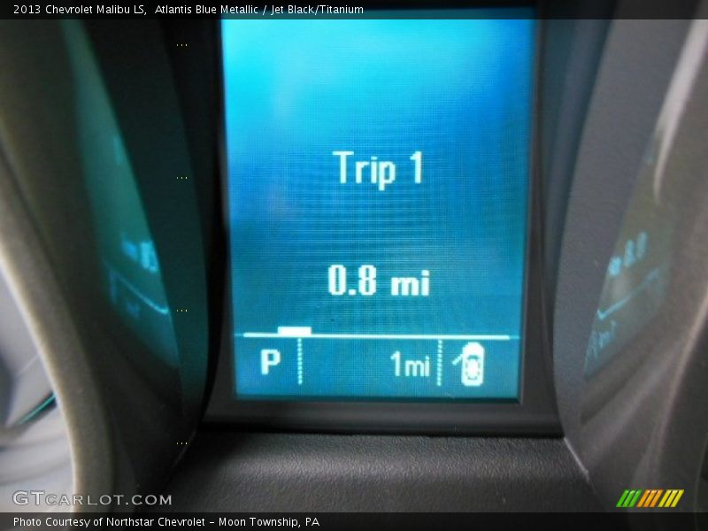 Atlantis Blue Metallic / Jet Black/Titanium 2013 Chevrolet Malibu LS