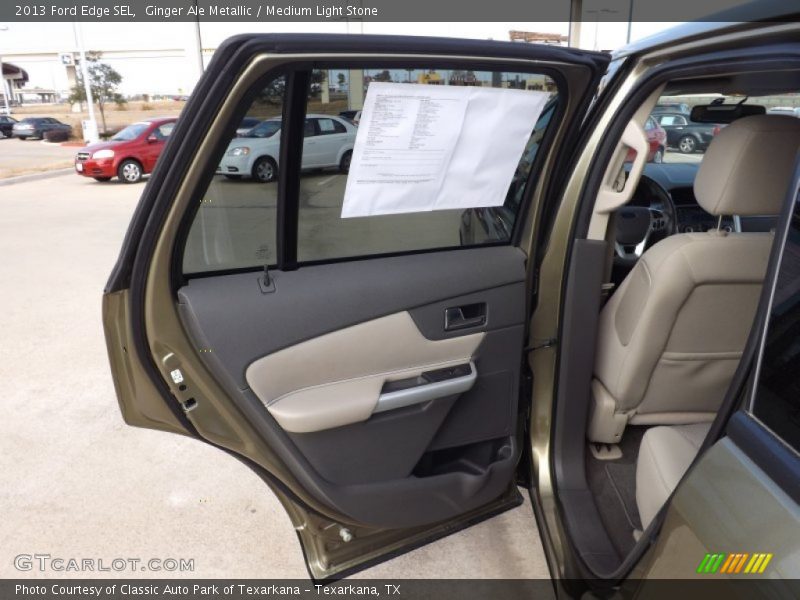 Ginger Ale Metallic / Medium Light Stone 2013 Ford Edge SEL