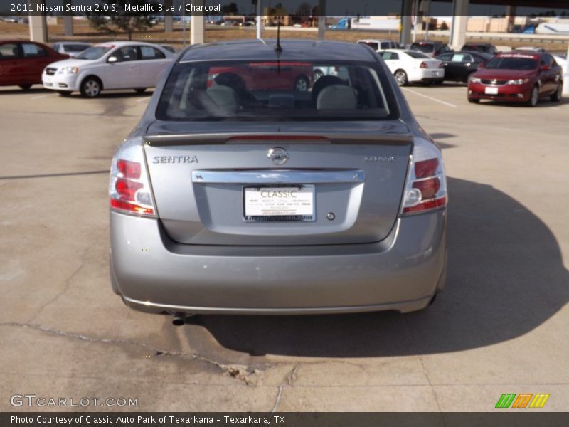 Metallic Blue / Charcoal 2011 Nissan Sentra 2.0 S