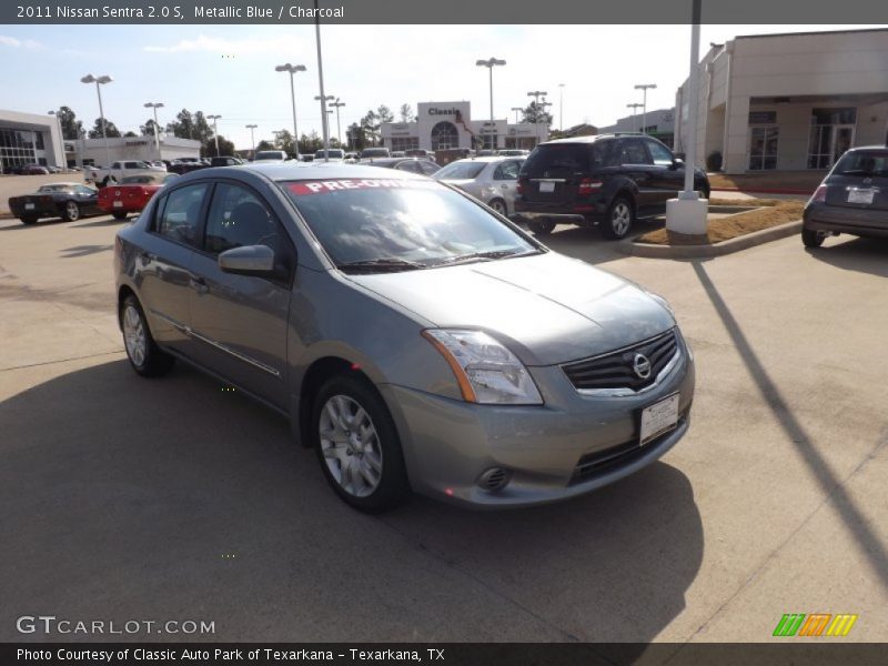 Metallic Blue / Charcoal 2011 Nissan Sentra 2.0 S