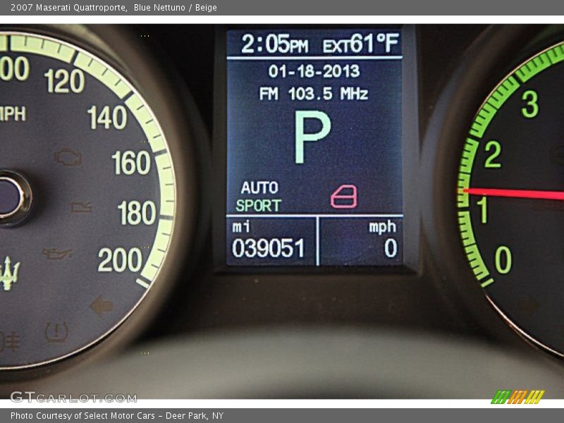 Blue Nettuno / Beige 2007 Maserati Quattroporte