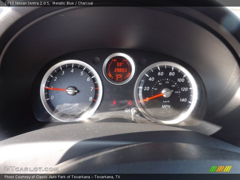 Metallic Blue / Charcoal 2011 Nissan Sentra 2.0 S