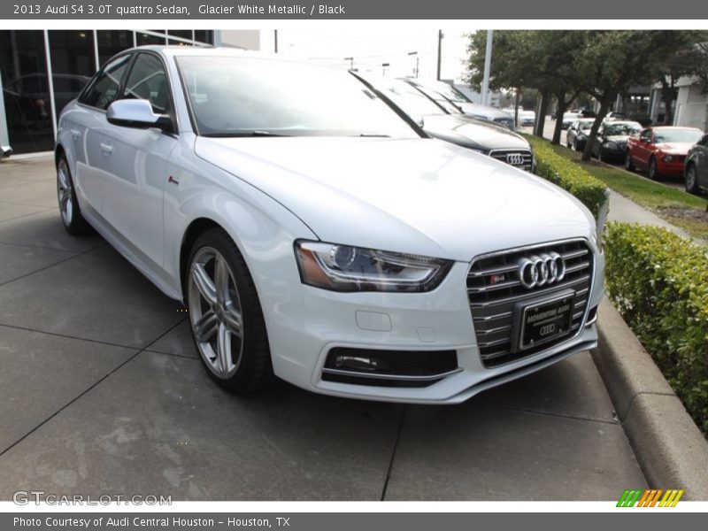 Glacier White Metallic / Black 2013 Audi S4 3.0T quattro Sedan