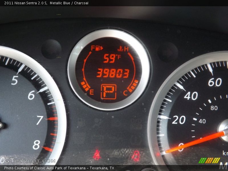 Metallic Blue / Charcoal 2011 Nissan Sentra 2.0 S