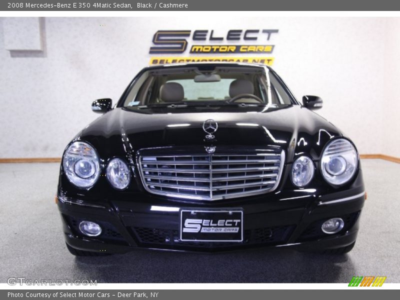 Black / Cashmere 2008 Mercedes-Benz E 350 4Matic Sedan