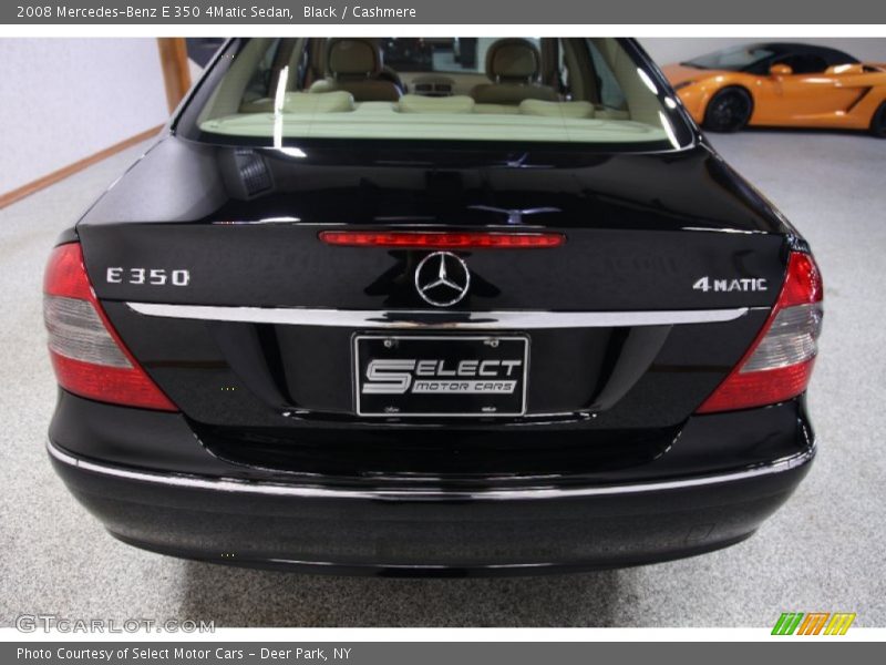 Black / Cashmere 2008 Mercedes-Benz E 350 4Matic Sedan