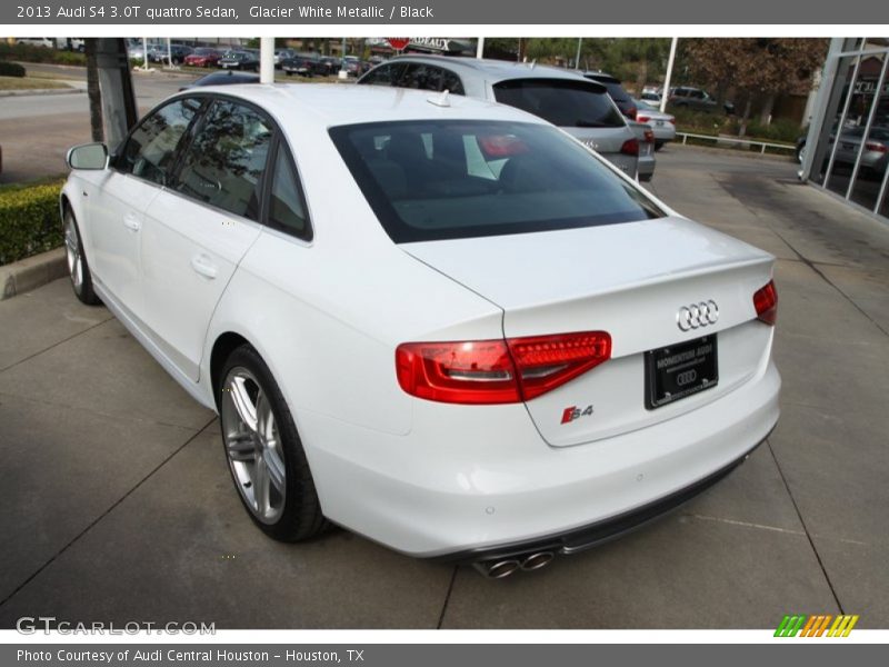 Glacier White Metallic / Black 2013 Audi S4 3.0T quattro Sedan