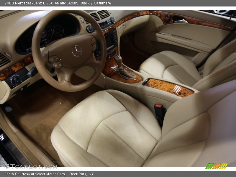 Black / Cashmere 2008 Mercedes-Benz E 350 4Matic Sedan