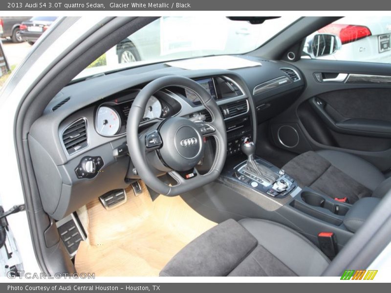Glacier White Metallic / Black 2013 Audi S4 3.0T quattro Sedan