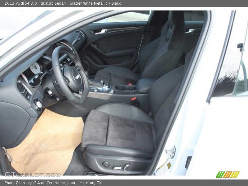 Glacier White Metallic / Black 2013 Audi S4 3.0T quattro Sedan