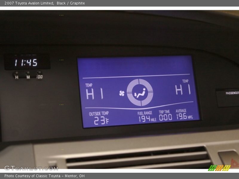 Black / Graphite 2007 Toyota Avalon Limited