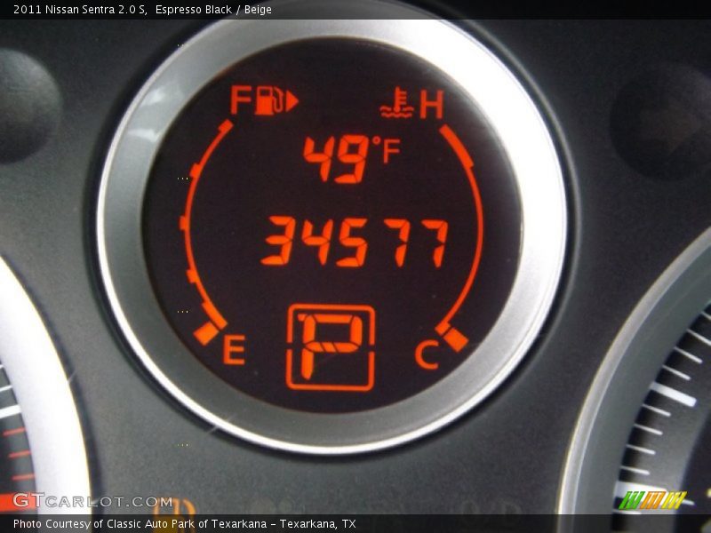 Espresso Black / Beige 2011 Nissan Sentra 2.0 S