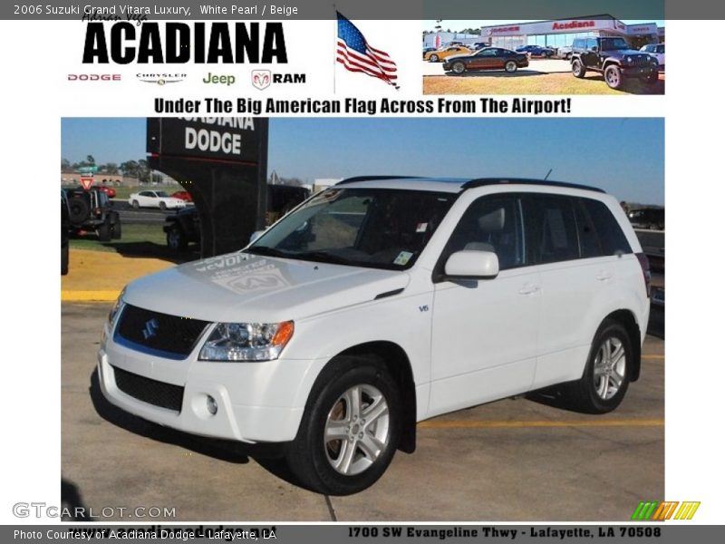 White Pearl / Beige 2006 Suzuki Grand Vitara Luxury