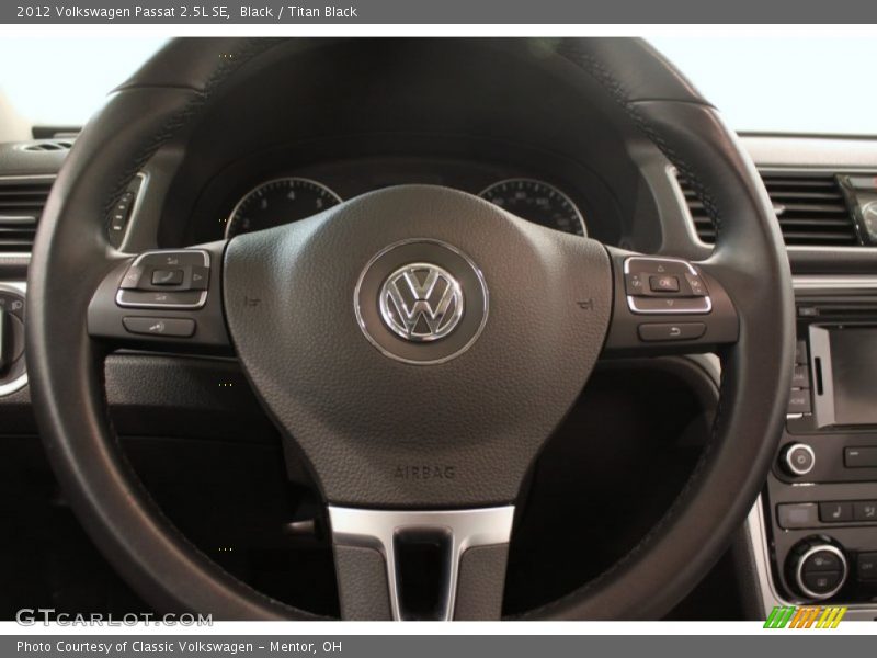 Black / Titan Black 2012 Volkswagen Passat 2.5L SE