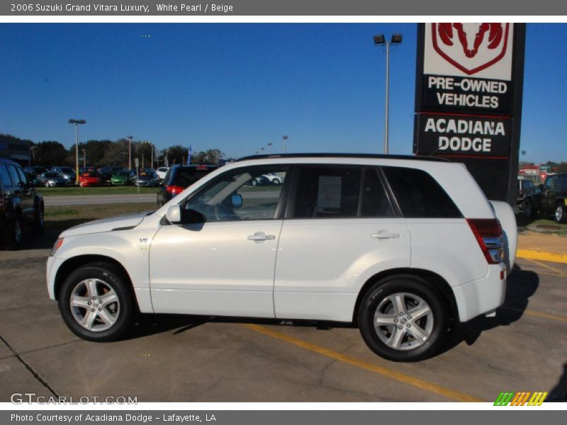 White Pearl / Beige 2006 Suzuki Grand Vitara Luxury