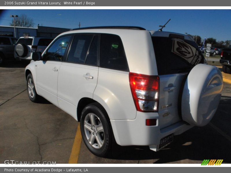 White Pearl / Beige 2006 Suzuki Grand Vitara Luxury
