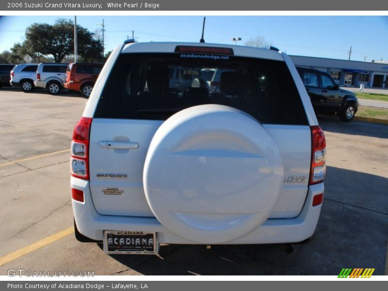 White Pearl / Beige 2006 Suzuki Grand Vitara Luxury