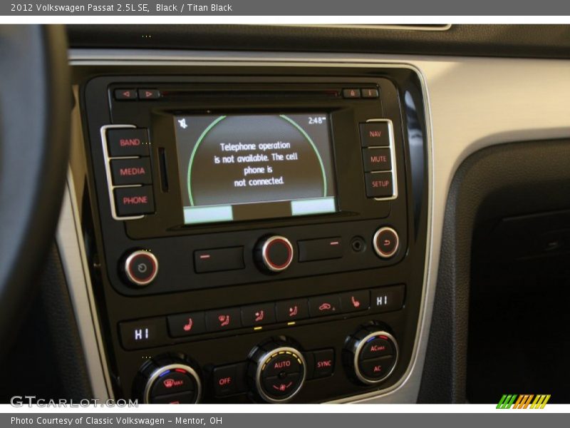 Black / Titan Black 2012 Volkswagen Passat 2.5L SE