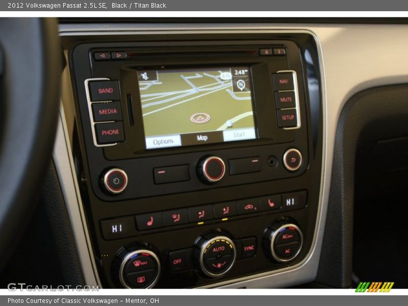 Navigation of 2012 Passat 2.5L SE