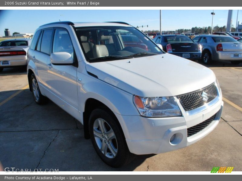 White Pearl / Beige 2006 Suzuki Grand Vitara Luxury