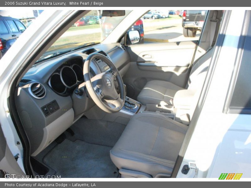 White Pearl / Beige 2006 Suzuki Grand Vitara Luxury
