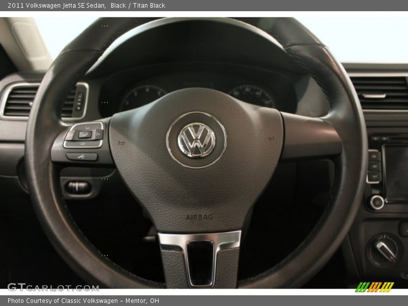 Black / Titan Black 2011 Volkswagen Jetta SE Sedan