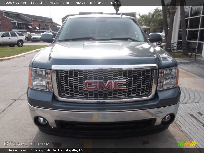 Stealth Gray Metallic / Light Titanium 2008 GMC Sierra 1500 SLE Crew Cab