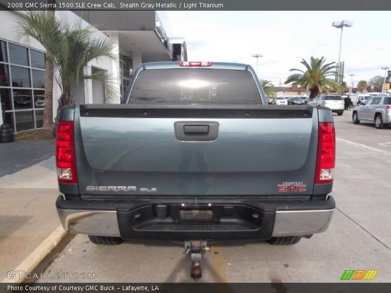 Stealth Gray Metallic / Light Titanium 2008 GMC Sierra 1500 SLE Crew Cab