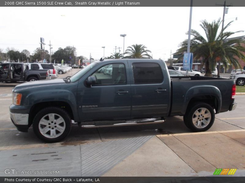 Stealth Gray Metallic / Light Titanium 2008 GMC Sierra 1500 SLE Crew Cab