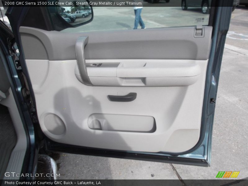 Stealth Gray Metallic / Light Titanium 2008 GMC Sierra 1500 SLE Crew Cab
