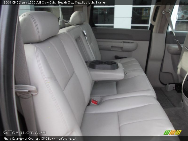 Stealth Gray Metallic / Light Titanium 2008 GMC Sierra 1500 SLE Crew Cab