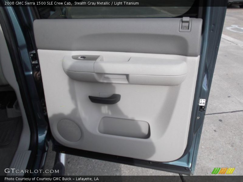 Stealth Gray Metallic / Light Titanium 2008 GMC Sierra 1500 SLE Crew Cab