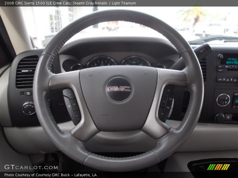 Stealth Gray Metallic / Light Titanium 2008 GMC Sierra 1500 SLE Crew Cab
