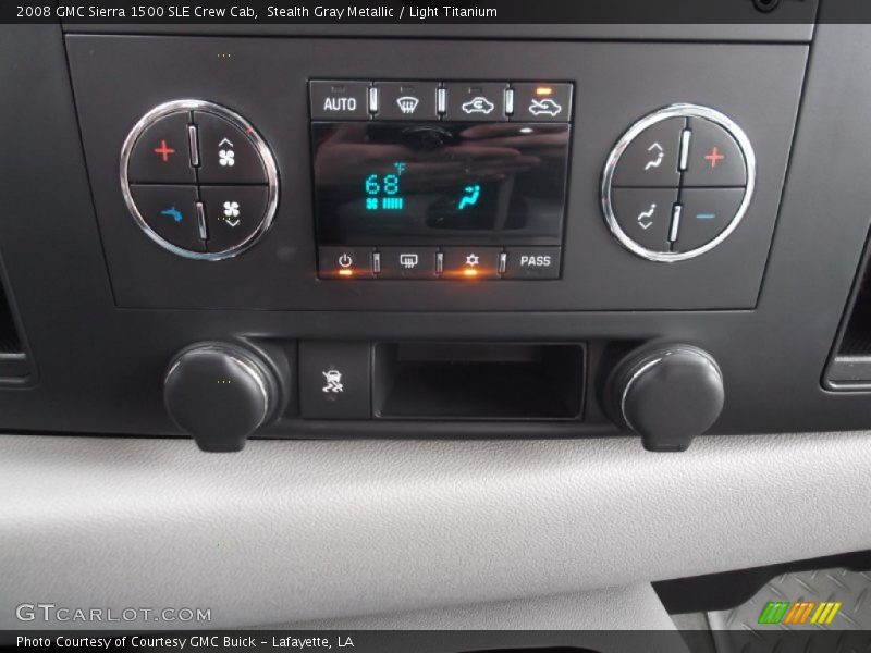 Stealth Gray Metallic / Light Titanium 2008 GMC Sierra 1500 SLE Crew Cab