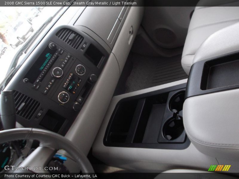 Stealth Gray Metallic / Light Titanium 2008 GMC Sierra 1500 SLE Crew Cab