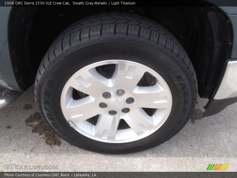 Stealth Gray Metallic / Light Titanium 2008 GMC Sierra 1500 SLE Crew Cab