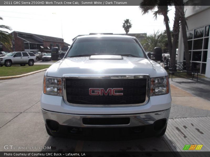 Summit White / Dark Titanium 2011 GMC Sierra 2500HD Work Truck Crew Cab