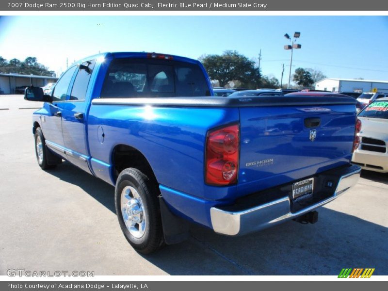 Electric Blue Pearl / Medium Slate Gray 2007 Dodge Ram 2500 Big Horn Edition Quad Cab