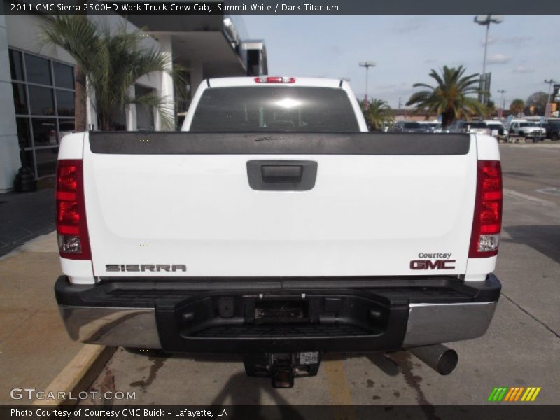 Summit White / Dark Titanium 2011 GMC Sierra 2500HD Work Truck Crew Cab